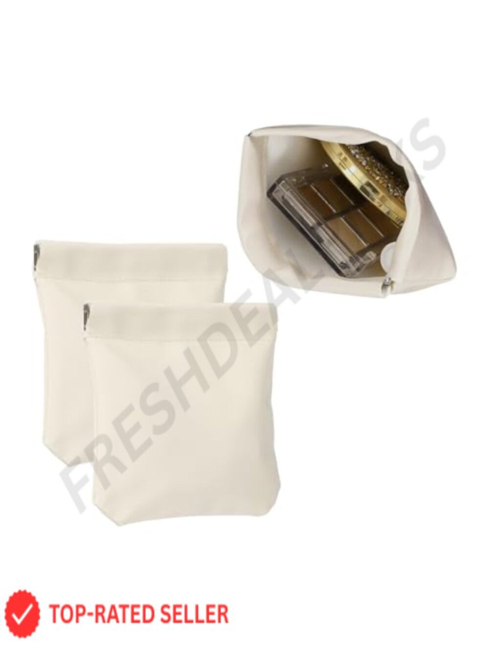Squeeze Coin Purse Pouch Mini Leather Change Purse Self Closing Makeup Bag